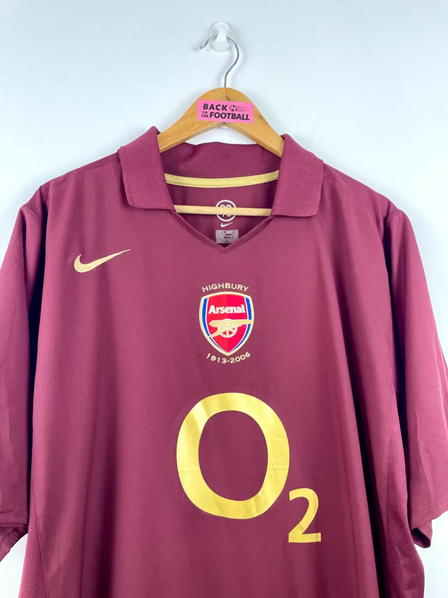 maillot vintage domicile Arsenal 2005/2006 floqué Henry #14