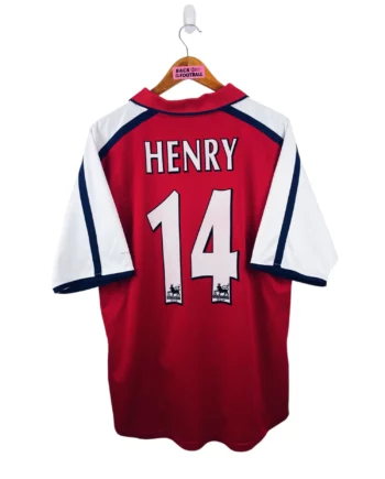 maillot vintage domicile Arsenal 2000/2002 floqué Henry #14