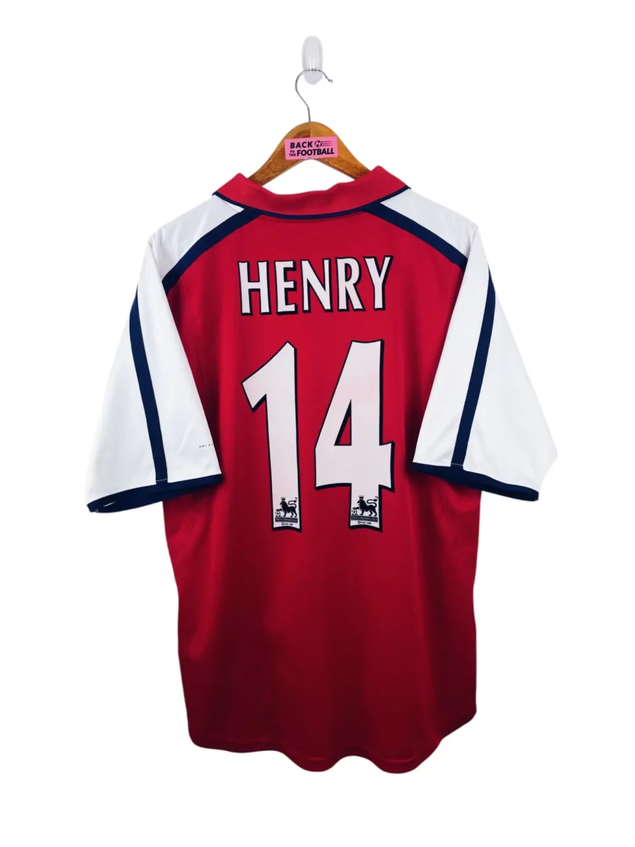 maillot vintage domicile Arsenal 2000/2002 floqué Henry #14