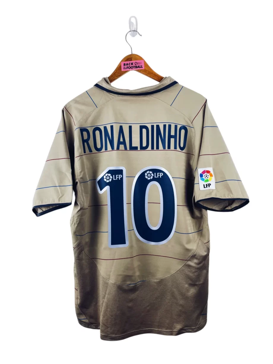 maillot vintage extérieur Barcelone 2003/2004 floqué Ronaldinho #10