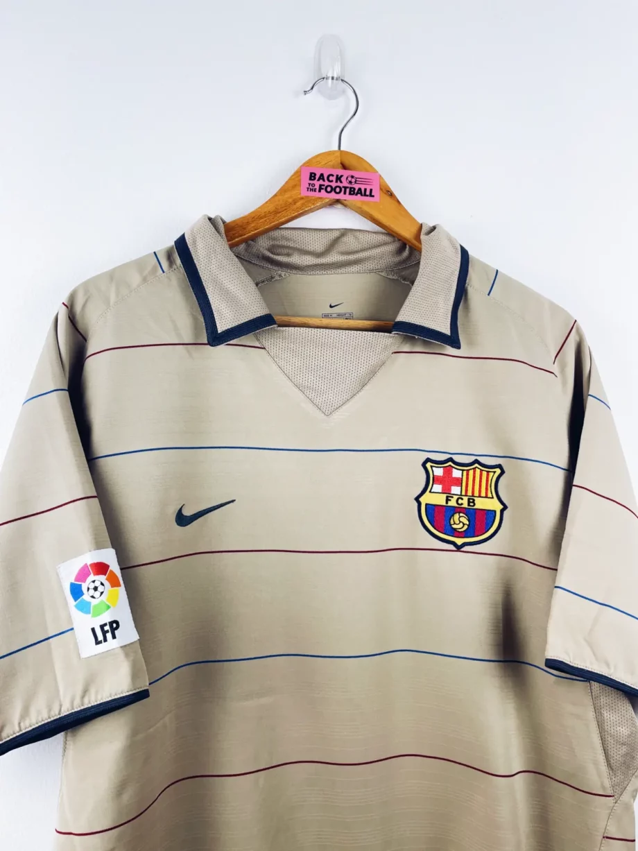 maillot vintage extérieur Barcelone 2003/2004 floqué Ronaldinho #10