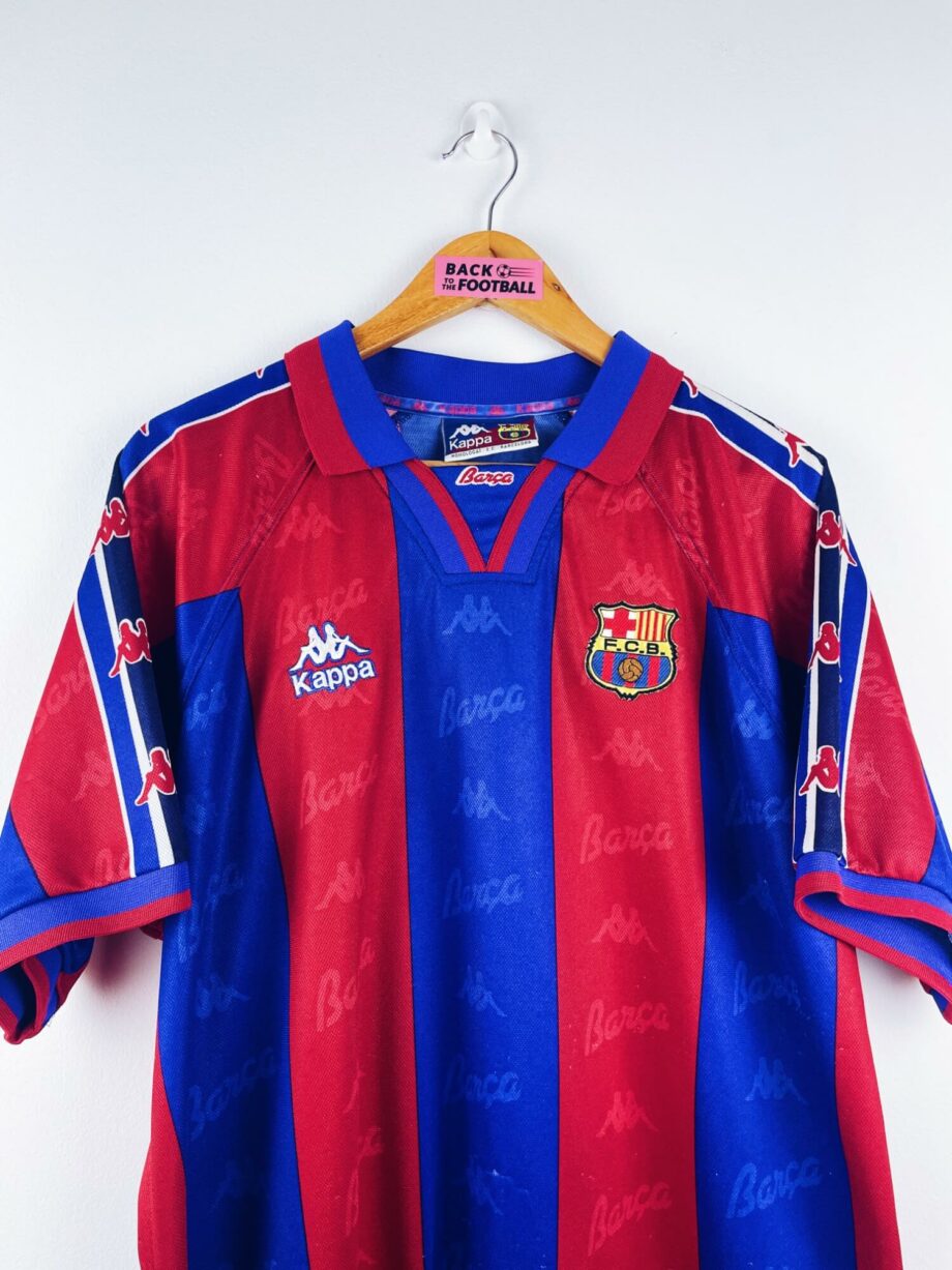 maillot vintage domicile Barcelone 1996/1997 floqué Ronaldo #9