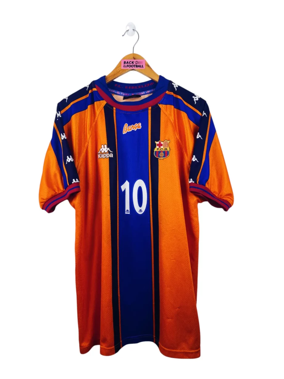 maillot vintage extérieur Barcelone 1997/1998 #10 player issue (stock pro)