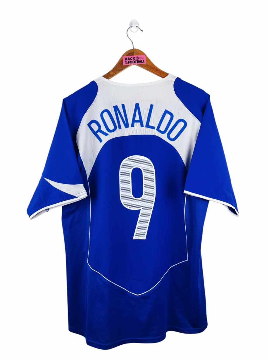 maillot vintage extérieur Brésil 2004 floqué Ronaldo #9