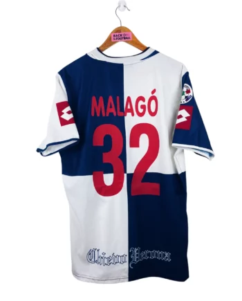 maillot extérieur Chievo Verona 2004/2005 préparé (match issue) ou porté (match worn) par Malagó #32