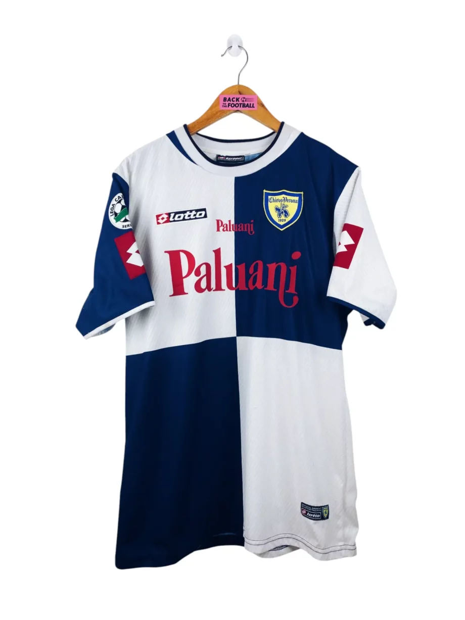 maillot extérieur Chievo Verona 2004/2005 préparé (match issue) ou porté (match worn) par Malagó #32