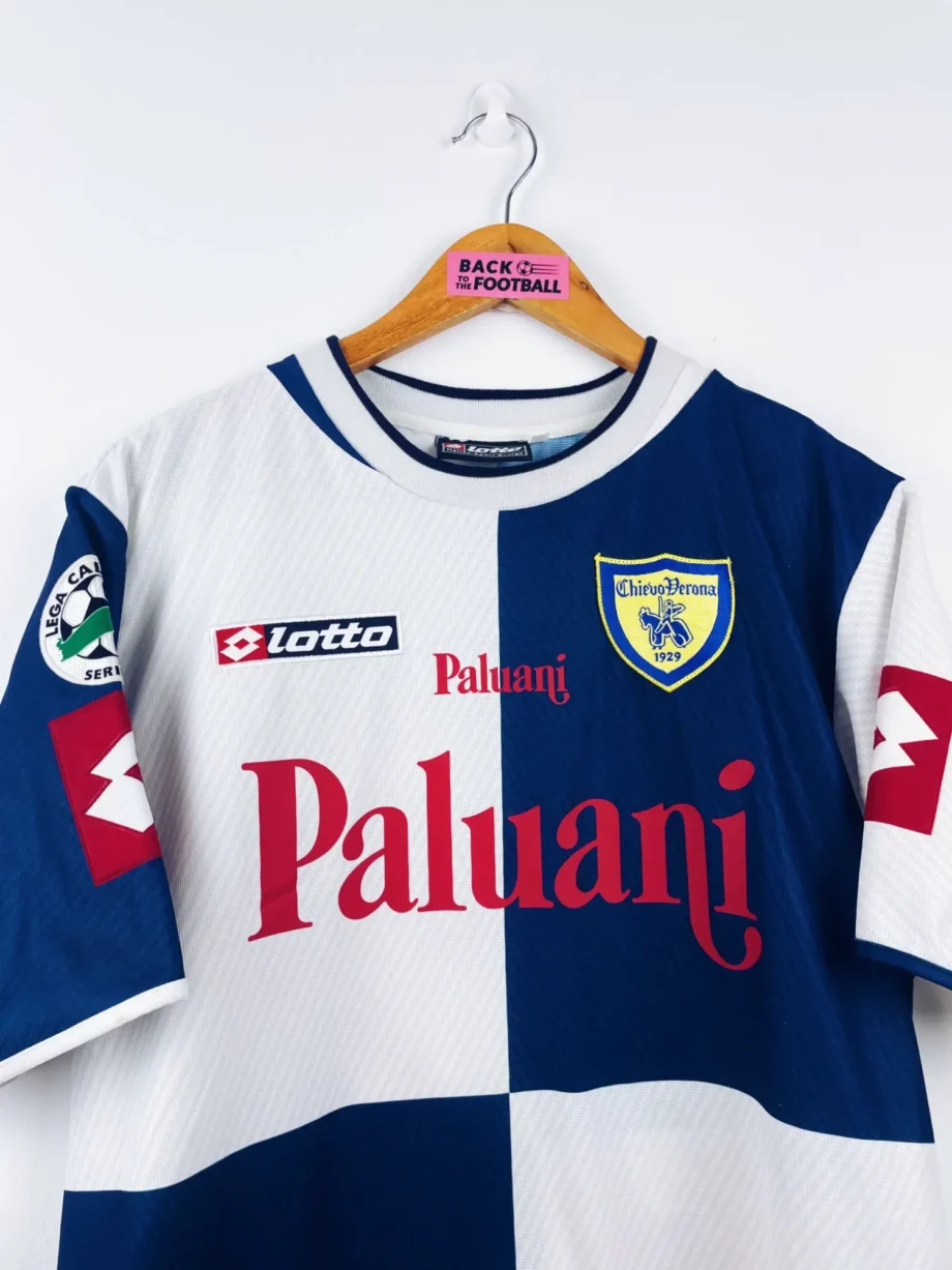maillot extérieur Chievo Verona 2004/2005 préparé (match issue) ou porté (match worn) par Malagó #32