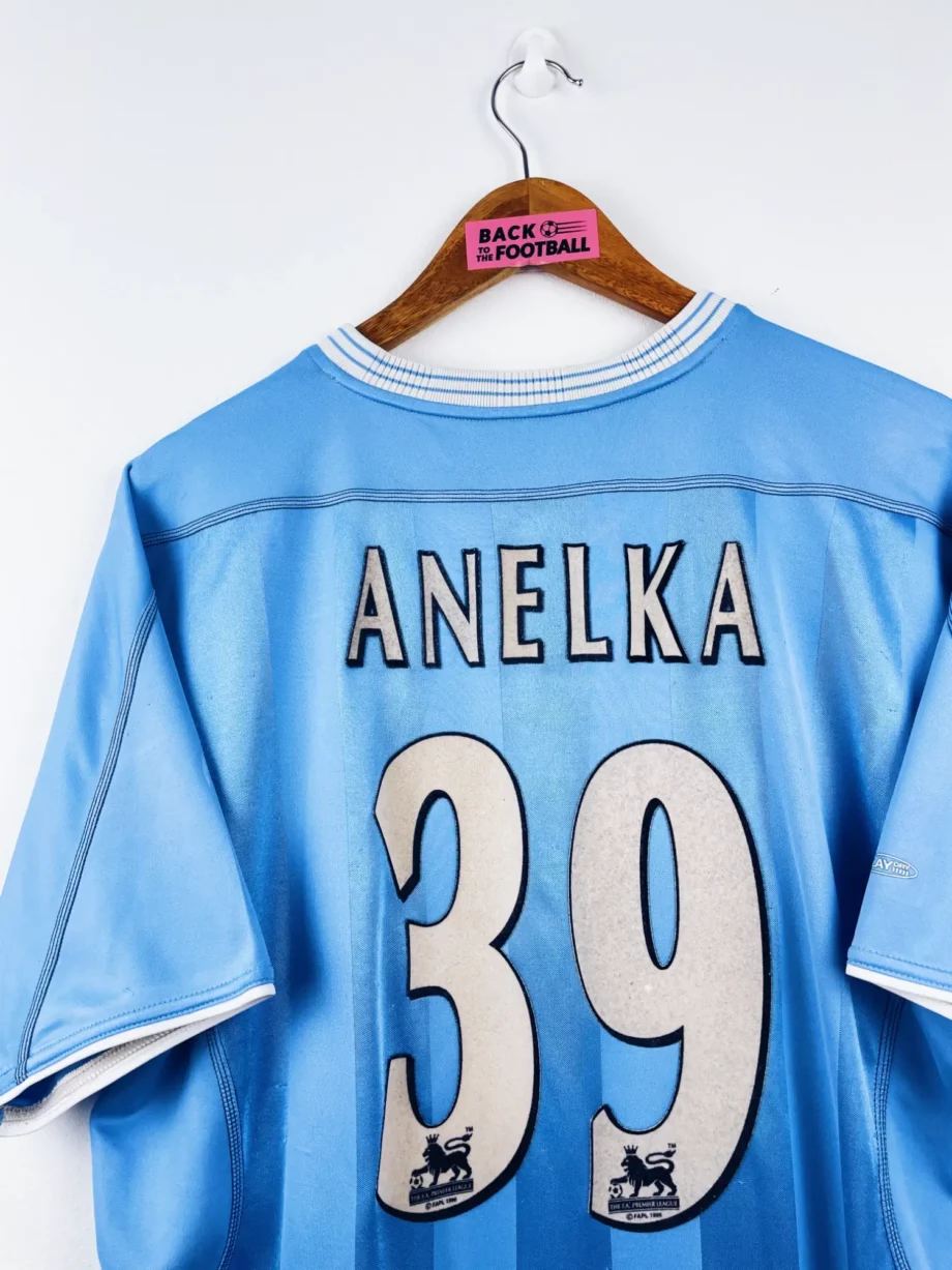 maillot vintage domicile Manchester City 2003/2004 floqué Anelka #39