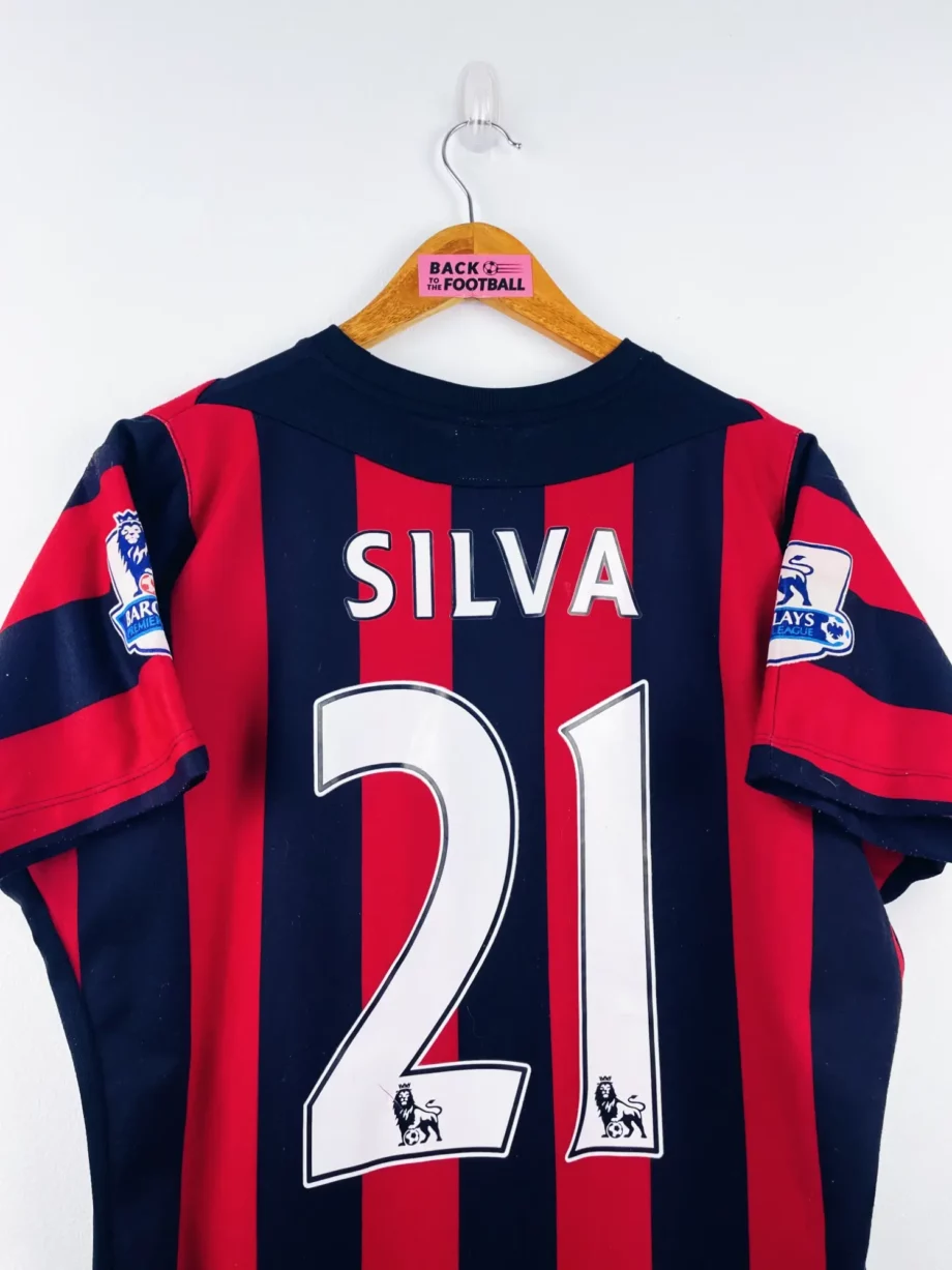 maillot vintage extérieur Manchester City 2011/2012 floqué Silva #21