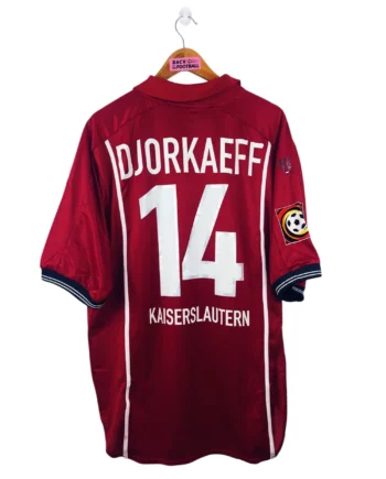 maillot vintage domicile FC Kaiserslautern 1999/2000 floqué Djorkaeff #14