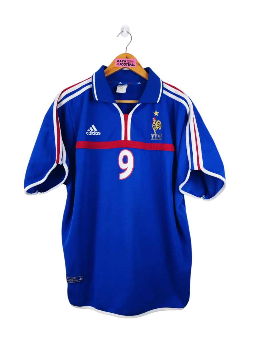 maillot vintage domicile équipe de France 2000 floqué Anelka #9