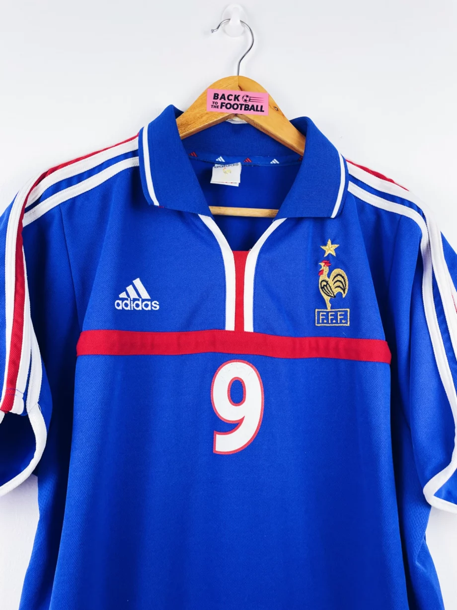 maillot vintage domicile équipe de France 2000 floqué Anelka #9