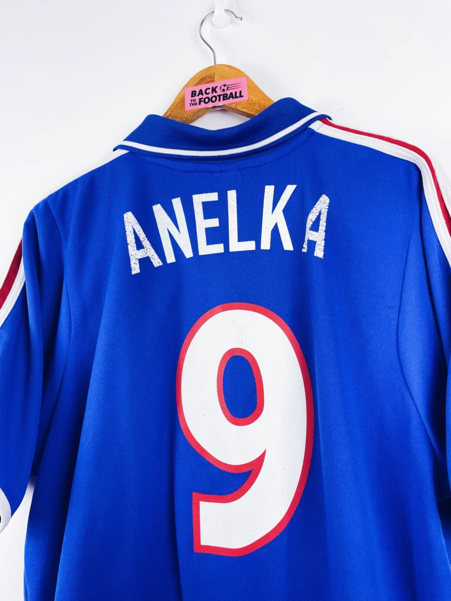 maillot vintage domicile équipe de France 2000 floqué Anelka #9