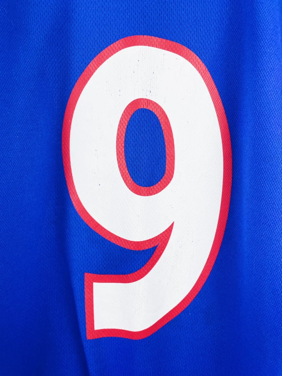 maillot vintage domicile équipe de France 2000 floqué Anelka #9