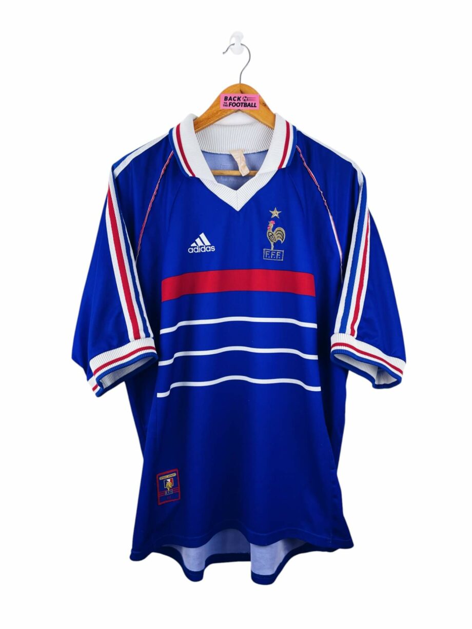 maillot vintage domicile équipe de France 1998 floqué Zidane #10