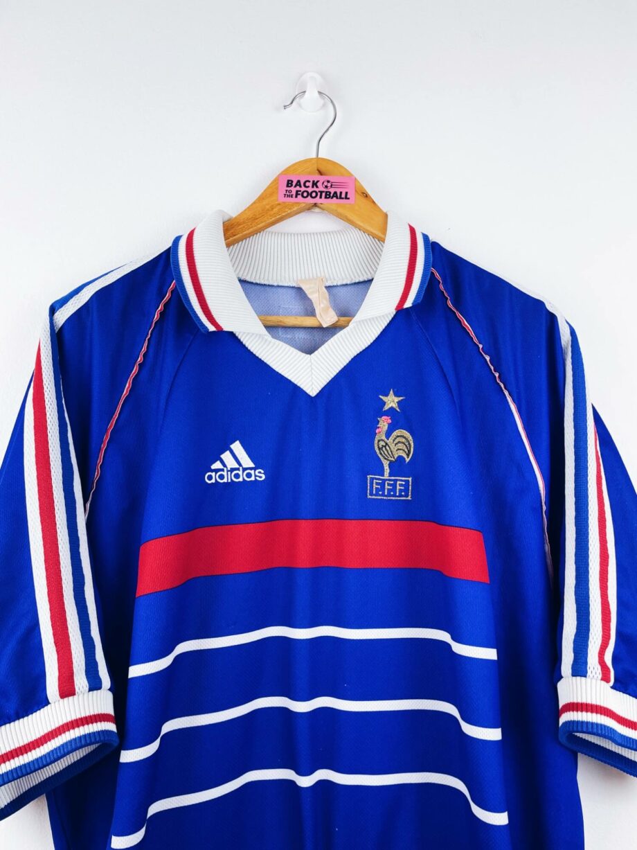 maillot vintage domicile équipe de France 1998 floqué Zidane #10