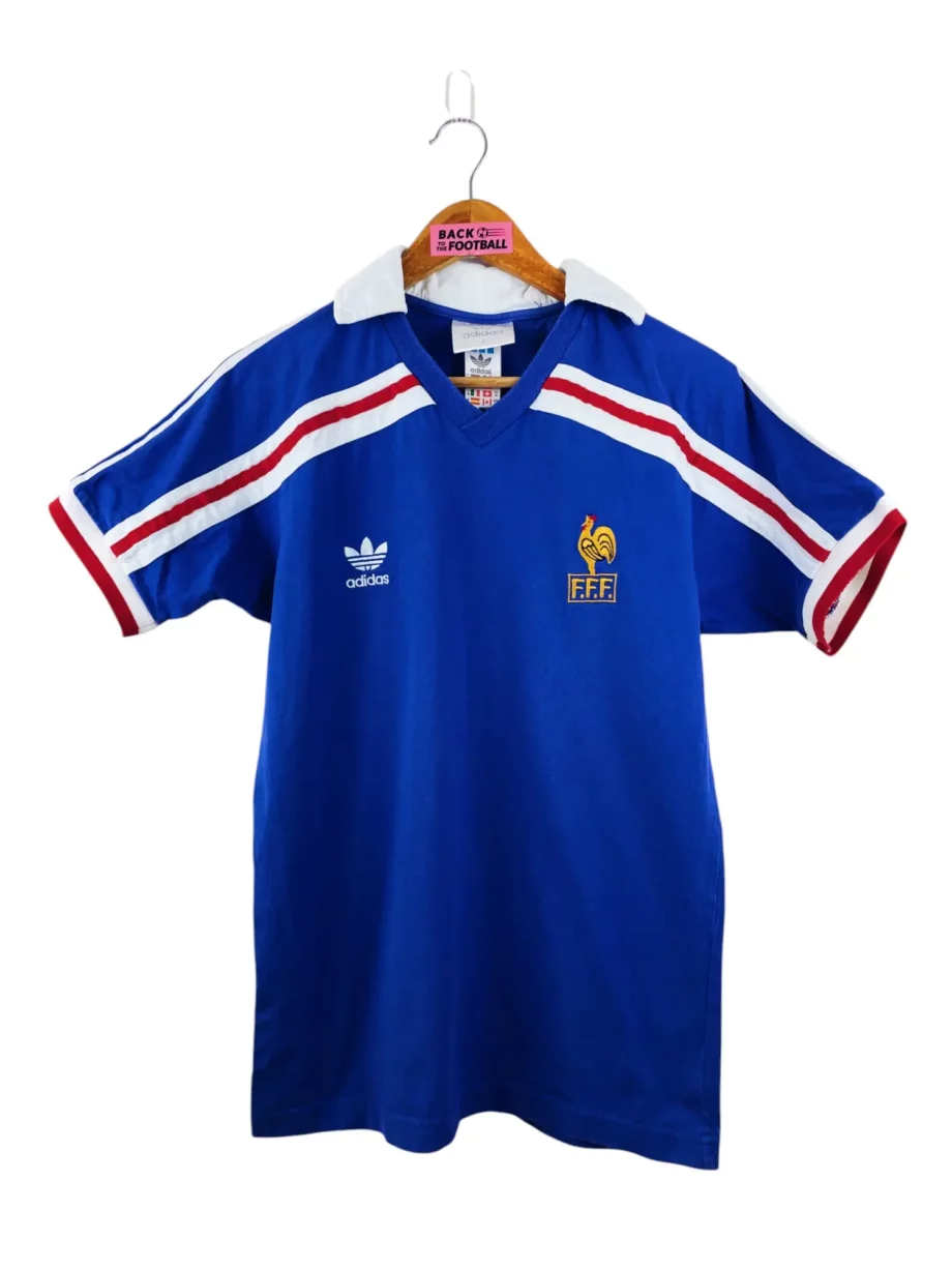 maillot vintage domicile équipe de France 1986
