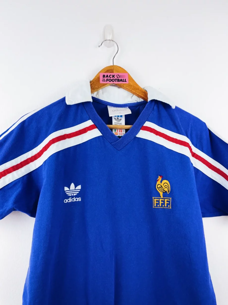 maillot vintage domicile équipe de France 1986