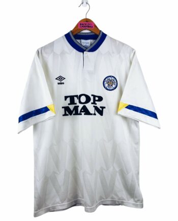 maillot vintage domicile Leeds United 1990/1991