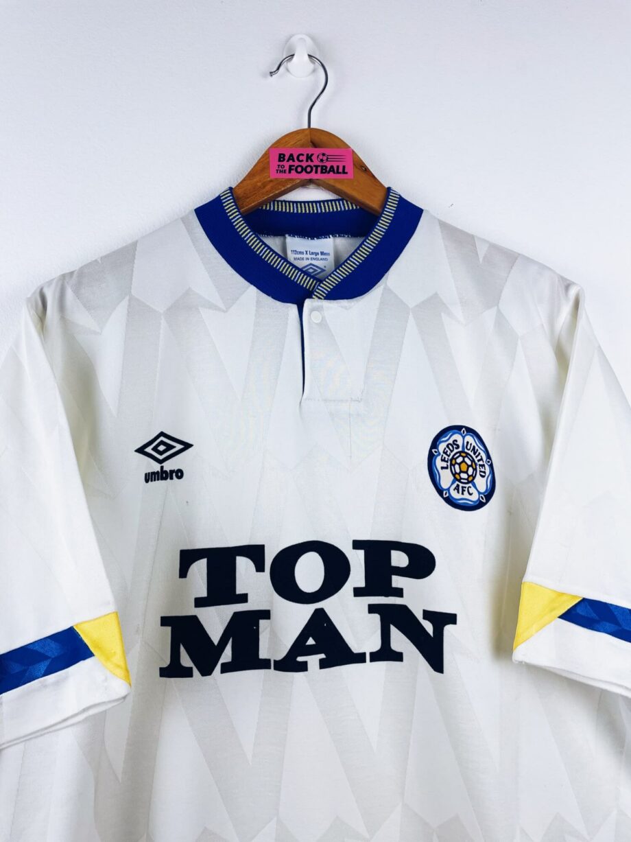 maillot vintage domicile Leeds United 1990/1991