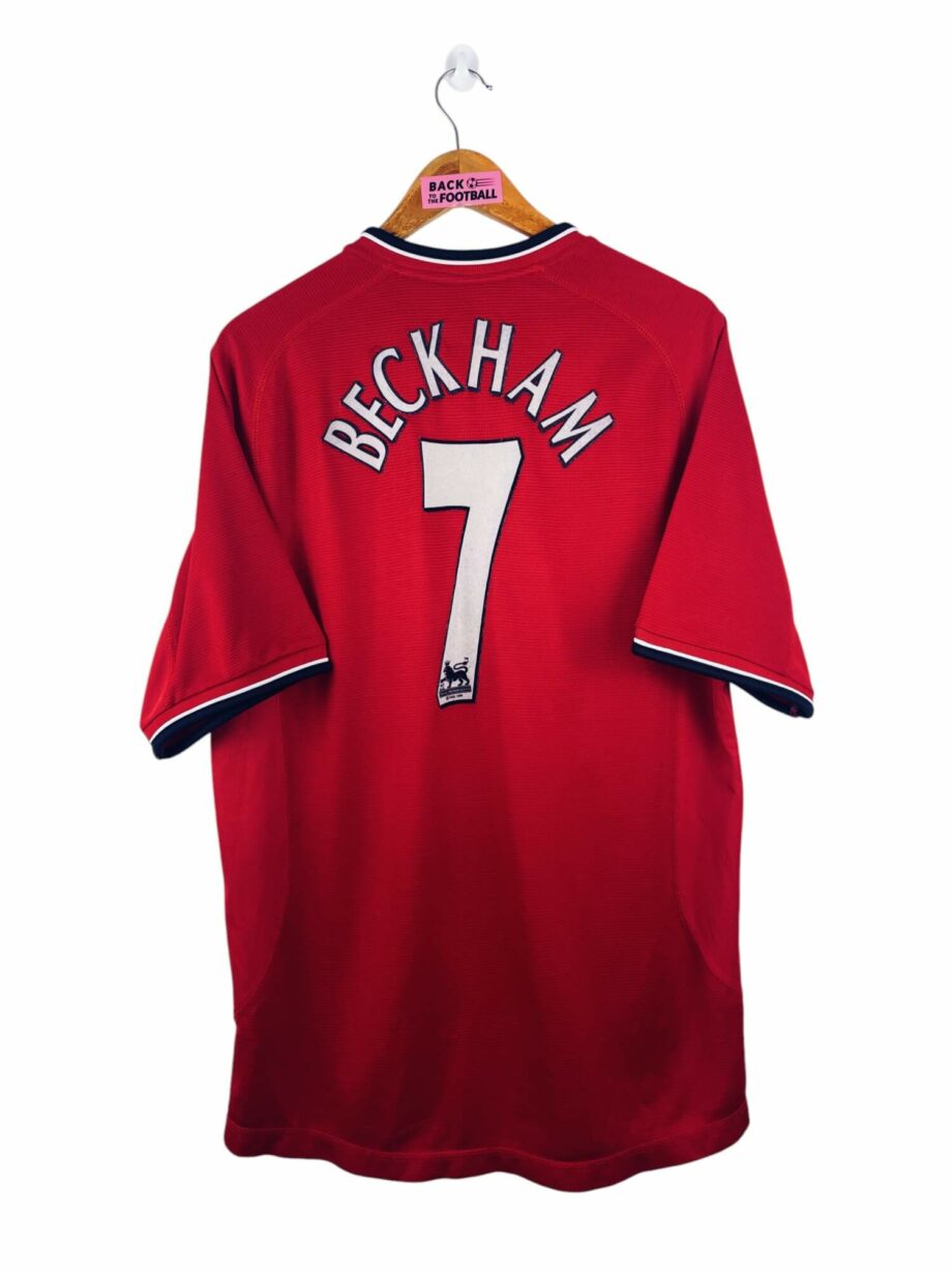maillot vintage domicile Manchester United 2000/2002 floqué Beckham #7