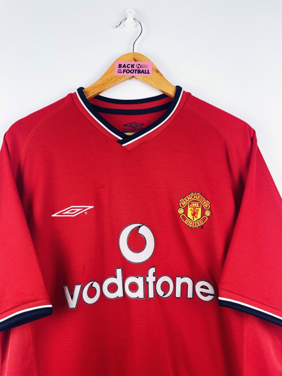 maillot vintage domicile Manchester United 2000/2002 floqué Beckham #7