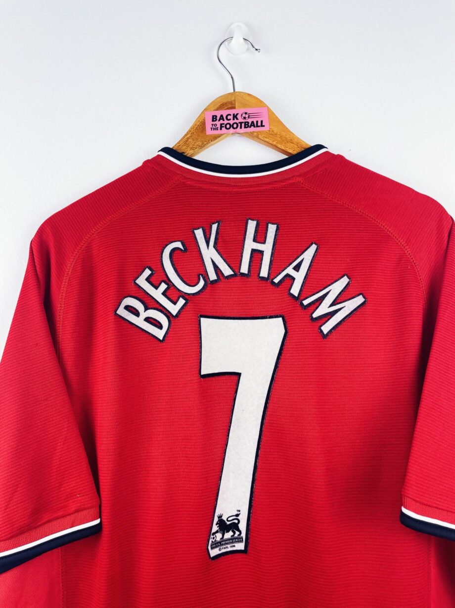 maillot vintage domicile Manchester United 2000/2002 floqué Beckham #7