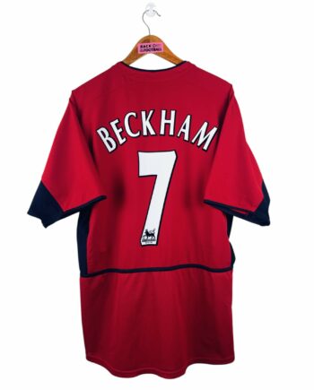 maillot vintage domicile Manchester United 2002/2004 floqué Beckham #7