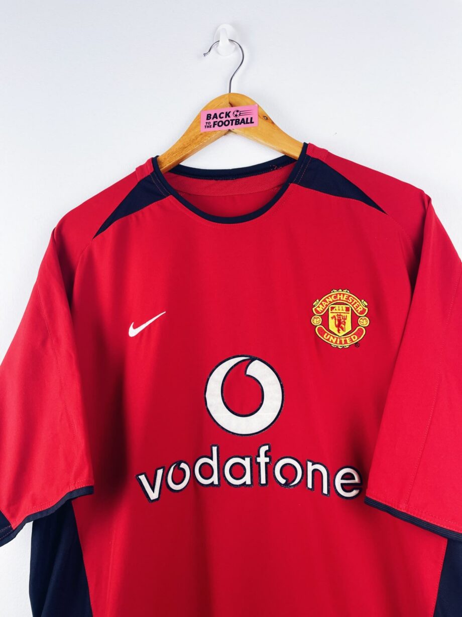 maillot vintage domicile Manchester United 2002/2004 floqué Beckham #7