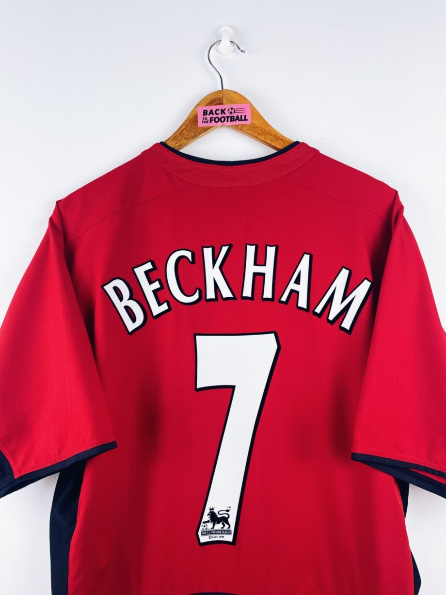 maillot vintage domicile Manchester United 2002/2004 floqué Beckham #7