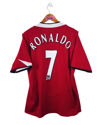 maillot vintage domicile Manchester United 2004/2006 floqué Ronaldo #7