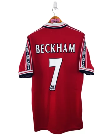 maillot vintage domicile Manchester United 1998/2000 floqué Beckham #7