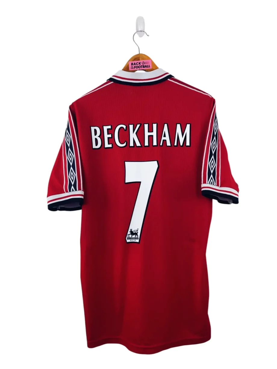 maillot vintage domicile Manchester United 1998/2000 floqué Beckham #7