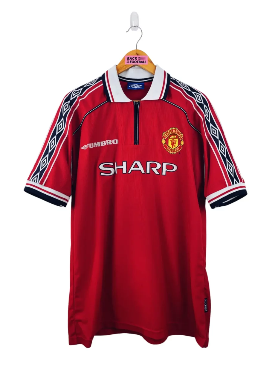maillot vintage domicile Manchester United 1998/2000 floqué Beckham #7