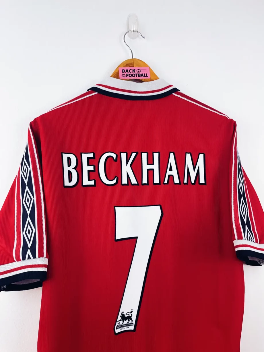 maillot vintage domicile Manchester United 1998/2000 floqué Beckham #7