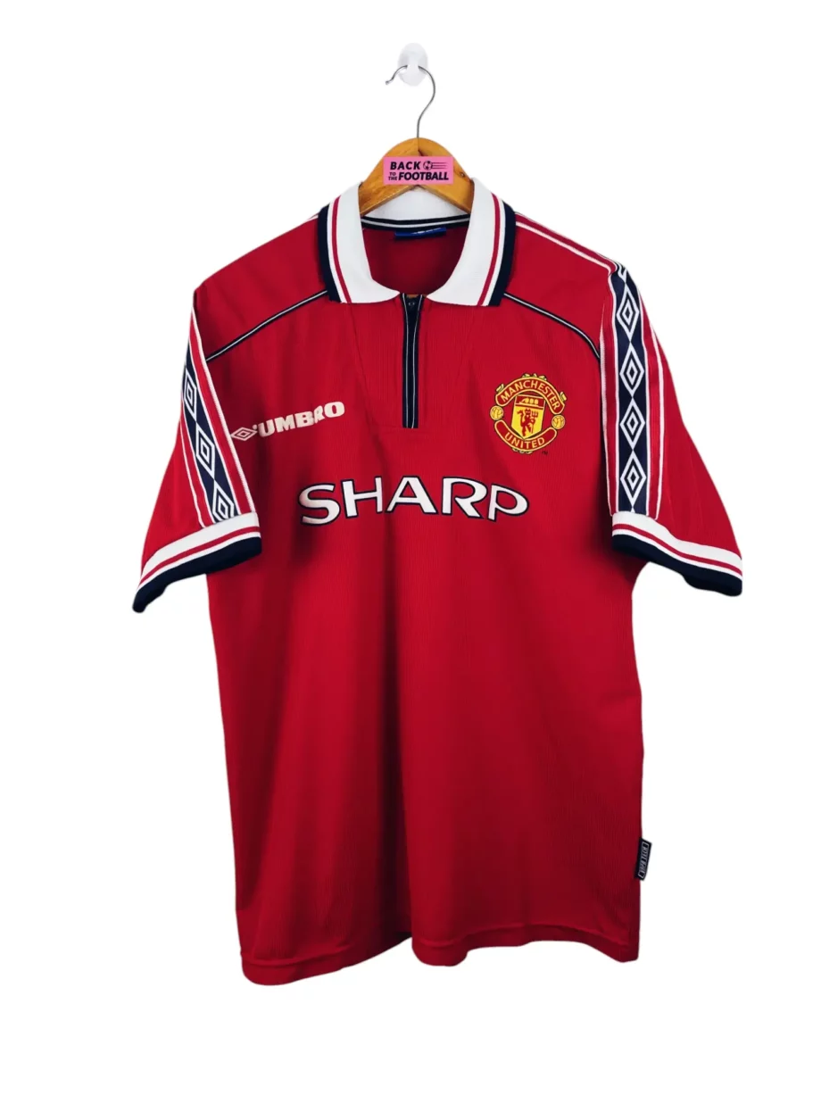 maillot vintage domicile Manchester United 1998/2000 floqué Beckham #7