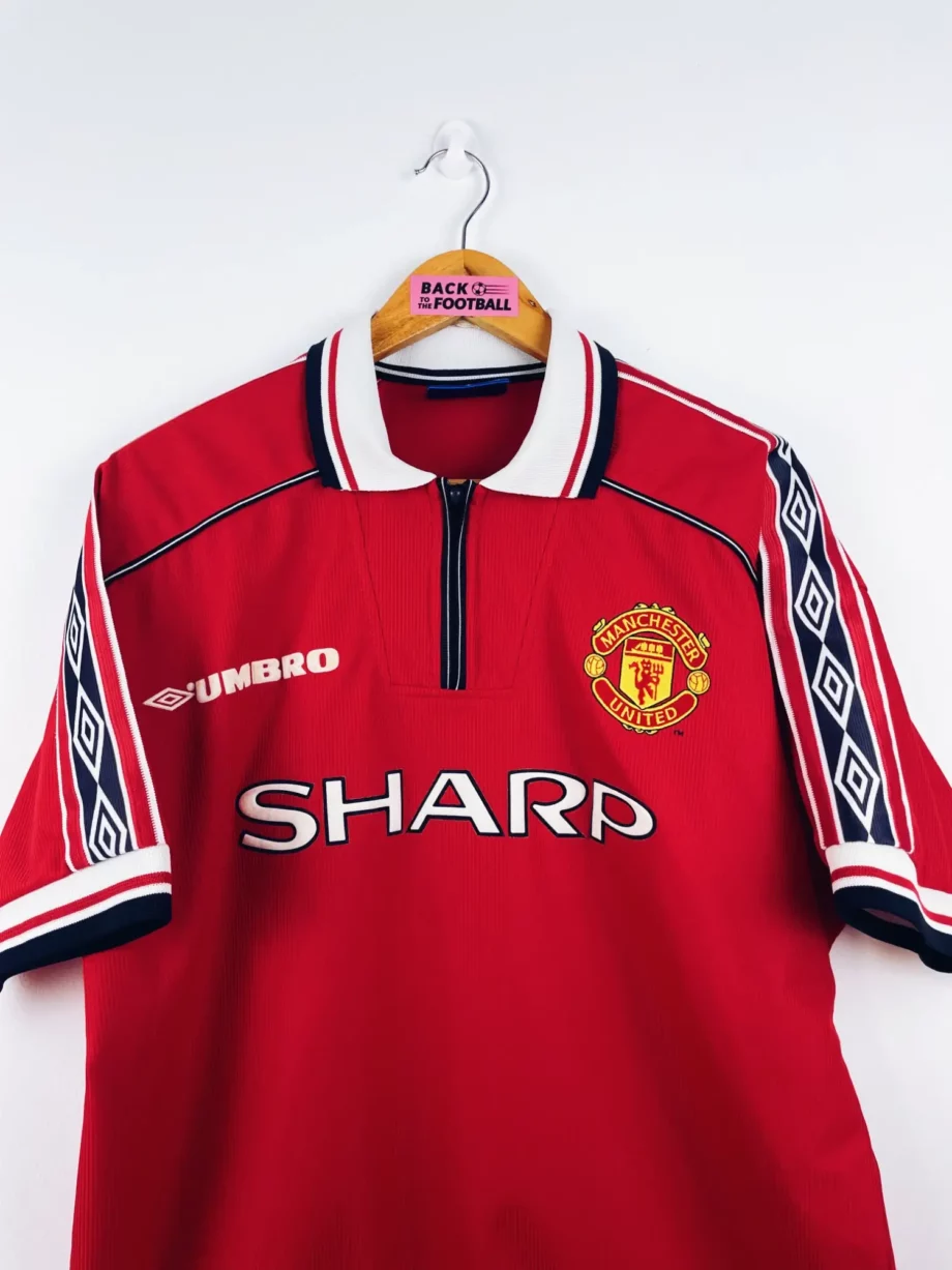 maillot vintage domicile Manchester United 1998/2000 floqué Beckham #7