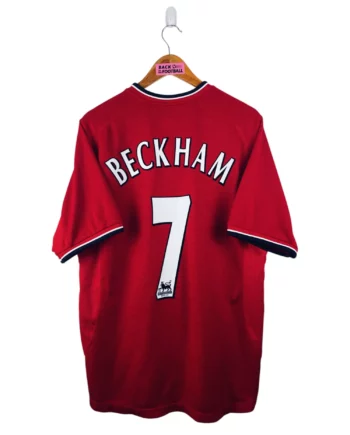 maillot vintage domicile Manchester United 2000/2002 floqué Beckham #7