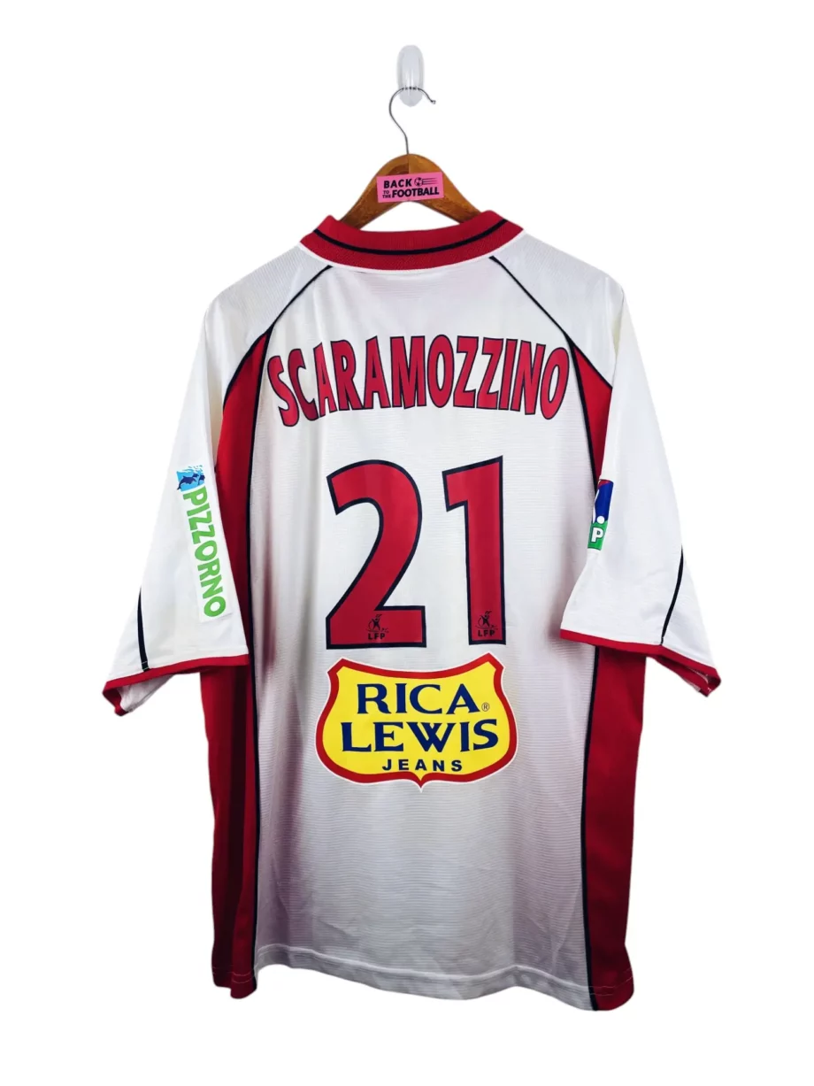 maillot vintage third OGC Nice 2003/2004 porté (match worn) ou préparé (match issue) pour Scaramozzino #21