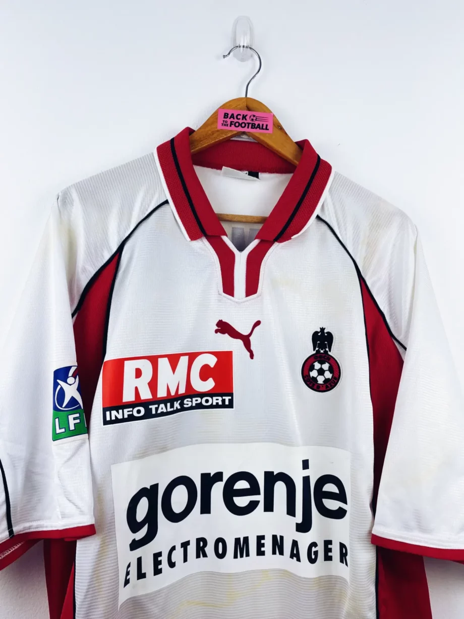 maillot vintage third OGC Nice 2003/2004 porté (match worn) ou préparé (match issue) pour Scaramozzino #21