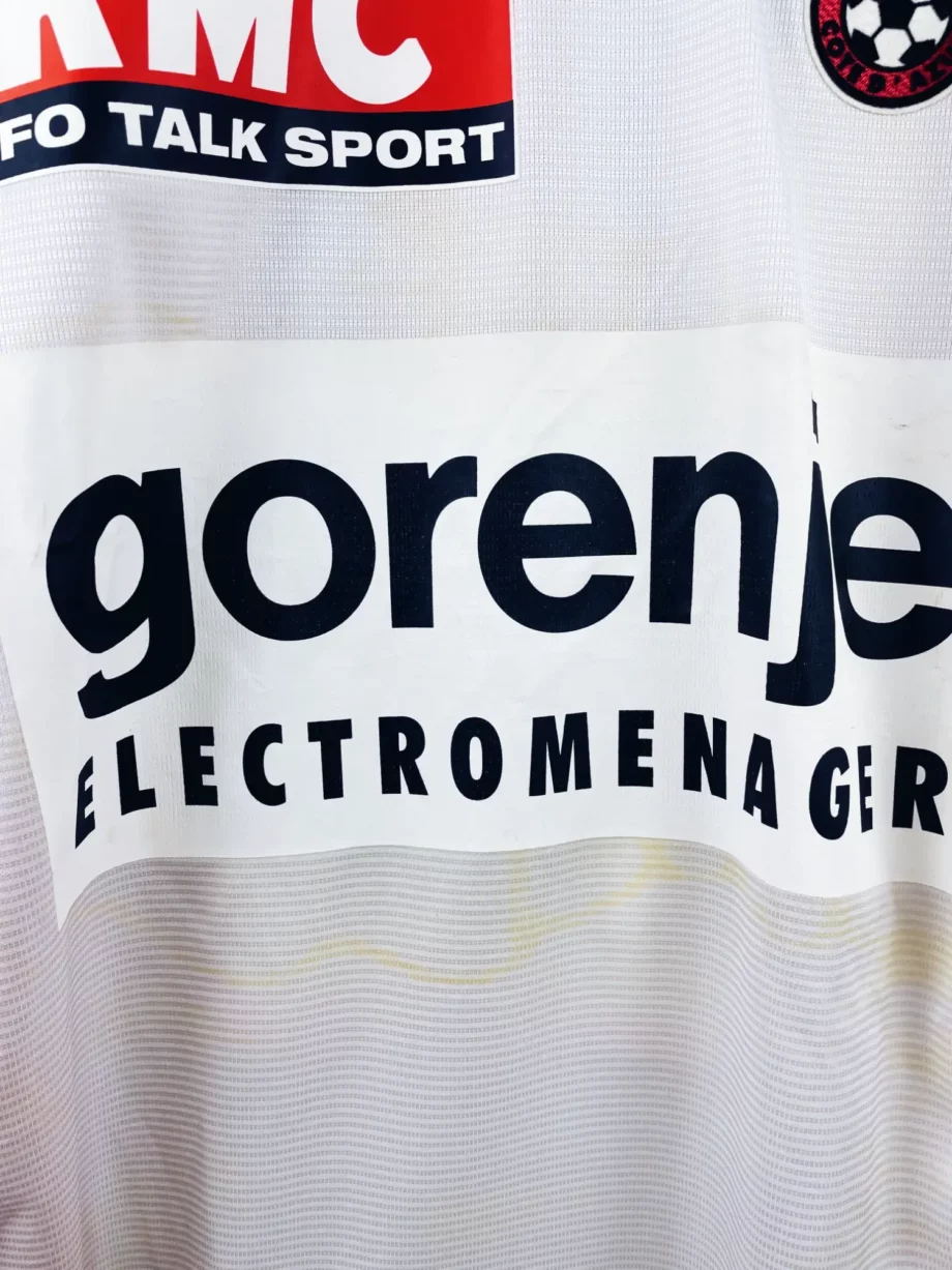 maillot vintage third OGC Nice 2003/2004 porté (match worn) ou préparé (match issue) pour Scaramozzino #21