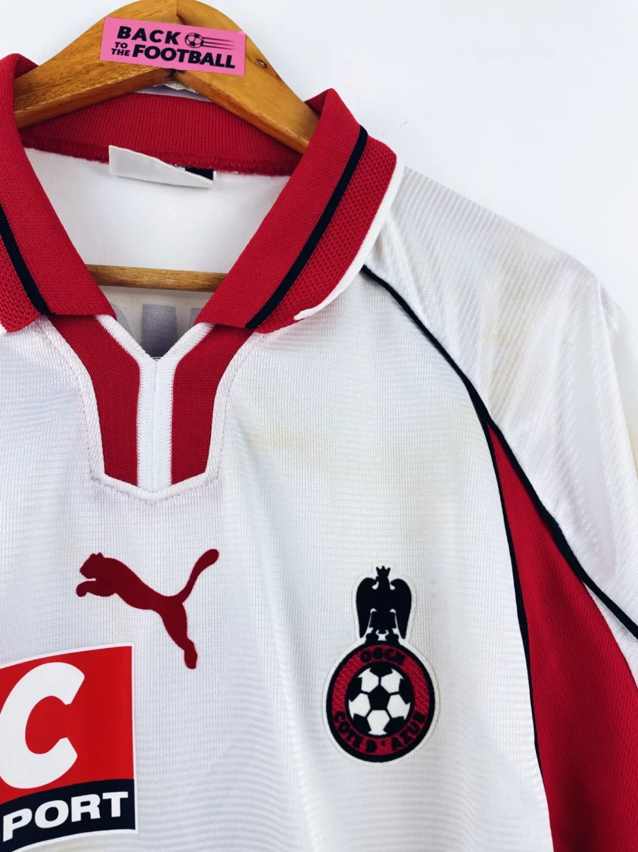 maillot vintage third OGC Nice 2003/2004 porté (match worn) ou préparé (match issue) pour Scaramozzino #21