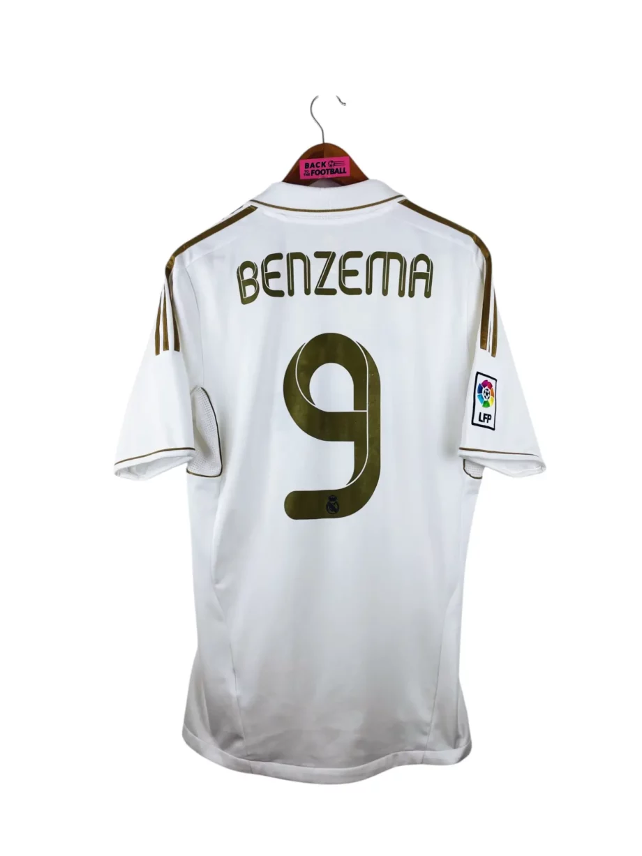 maillot vintage domicile Real Madrid 2011/2012 floqué Benzema #9