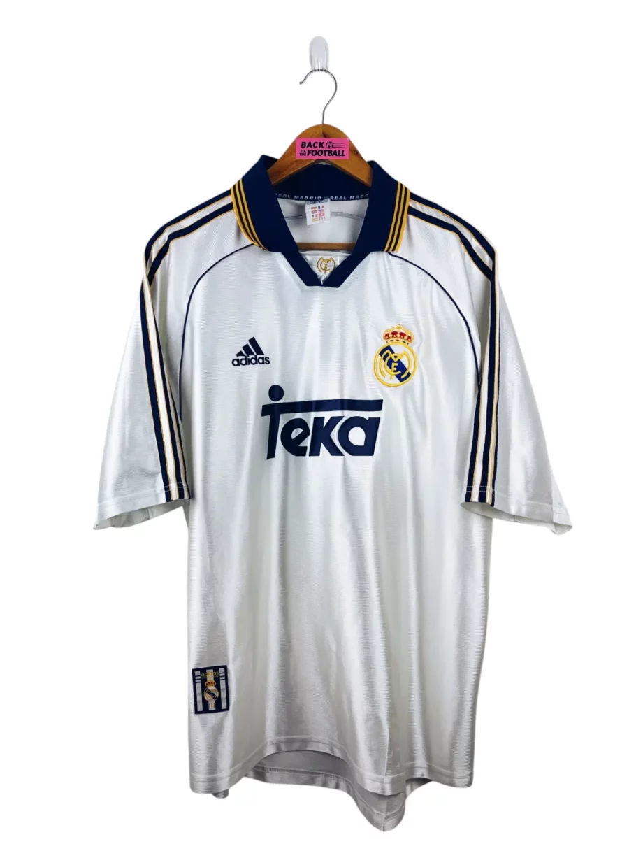 maillot vintage domicile Real Madrid 1998/2000 floqué Roberto Carlos #3