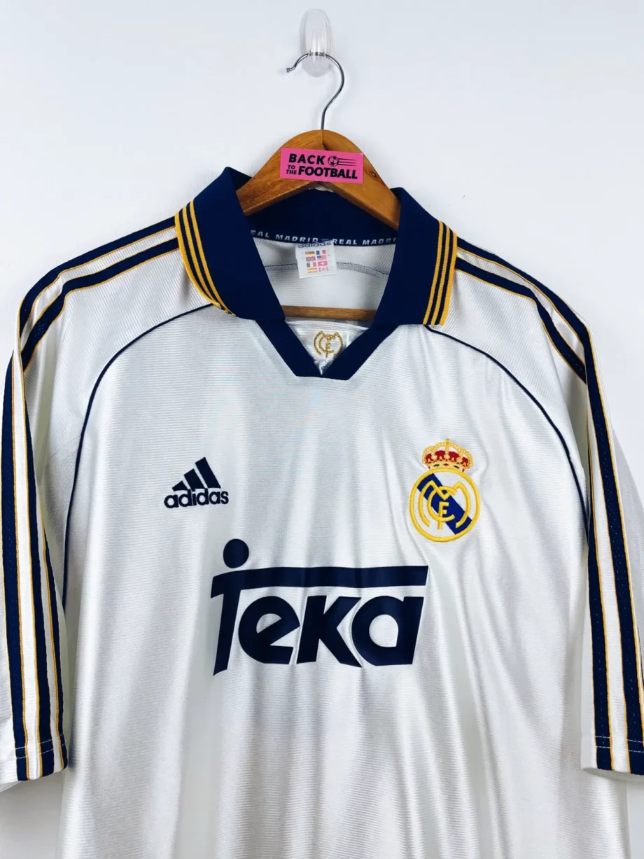 maillot vintage domicile Real Madrid 1998/2000 floqué Roberto Carlos #3