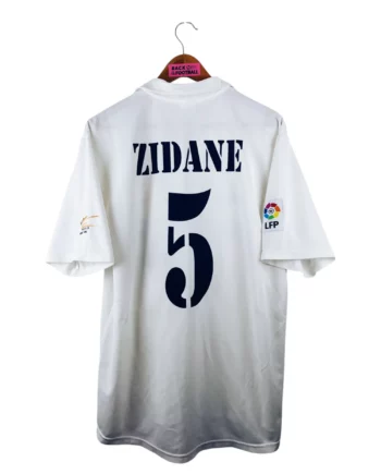 maillot vintage domicile Real Madrid 2002/2003 centenaire floqué Zidane #5