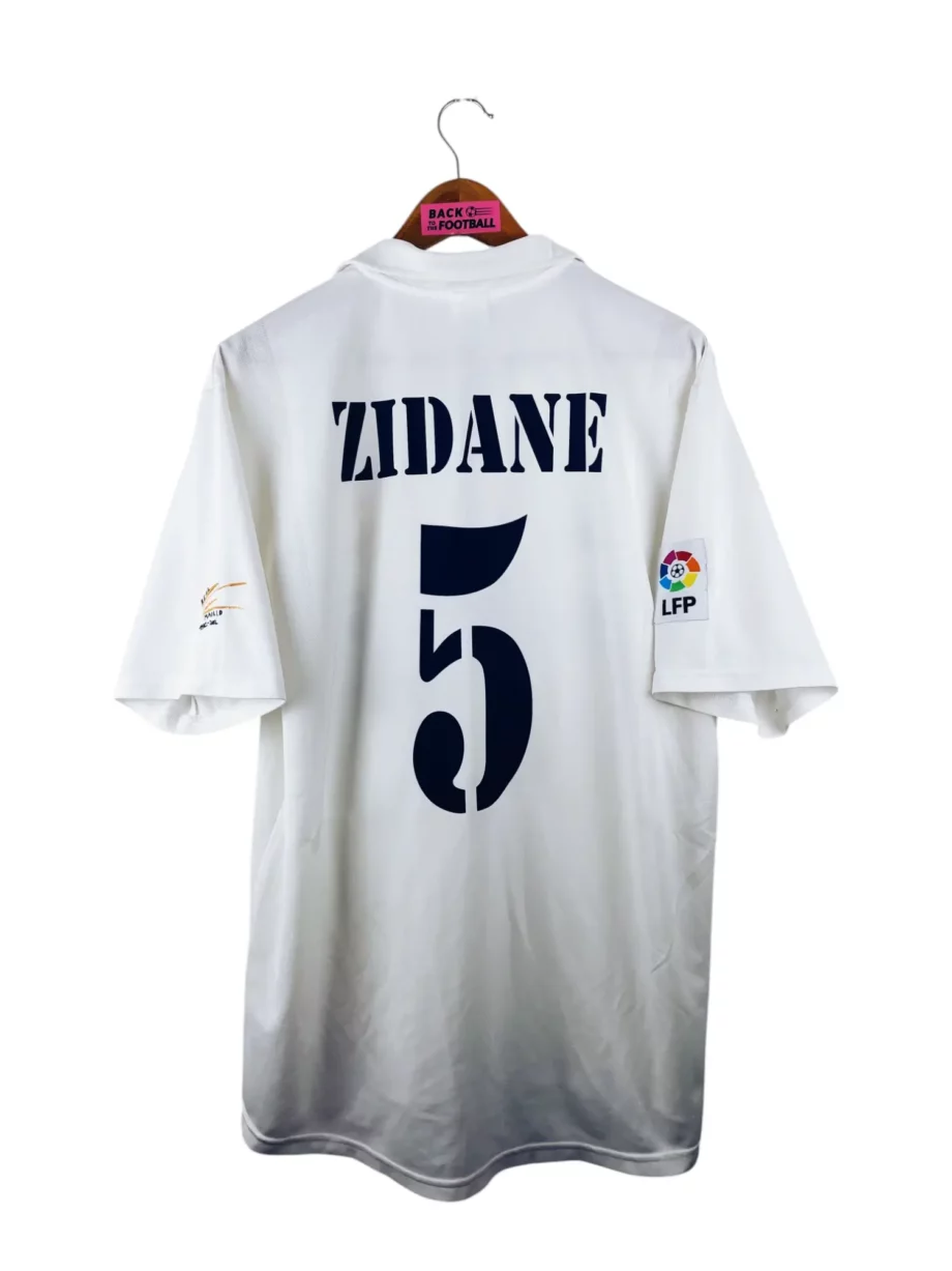 maillot vintage domicile Real Madrid 2002/2003 centenaire floqué Zidane #5