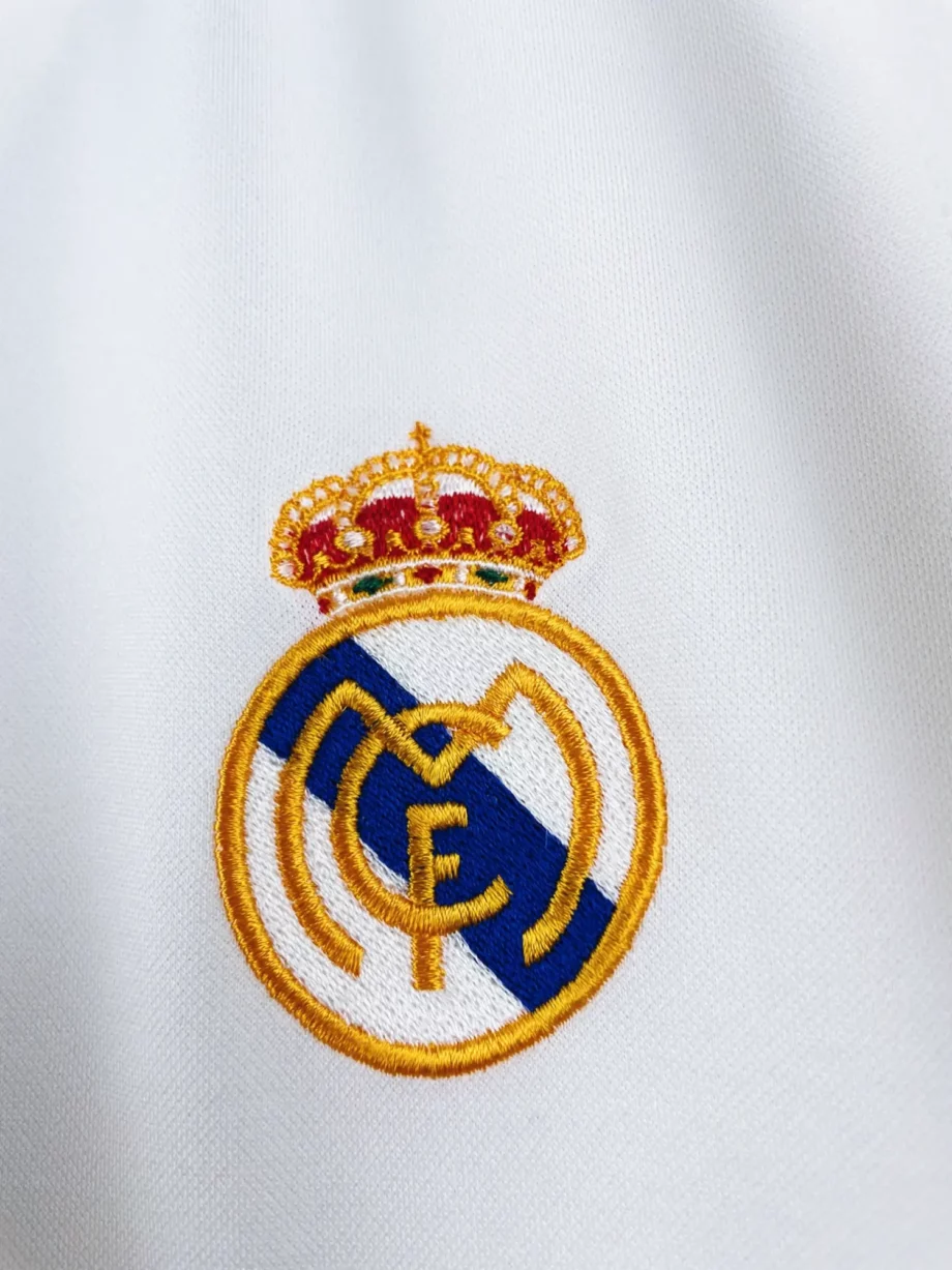maillot vintage domicile Real Madrid 2002/2003 centenaire floqué Zidane #5