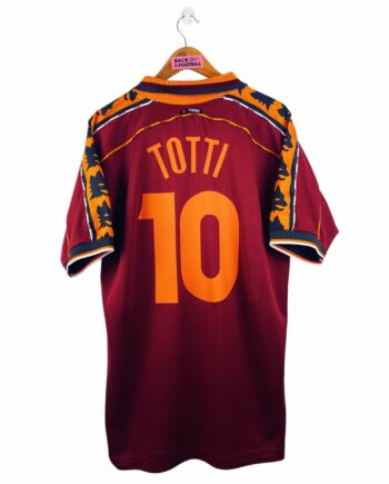 maillot vintage domicile AS Roma 1998/1999 floqué Totti #10