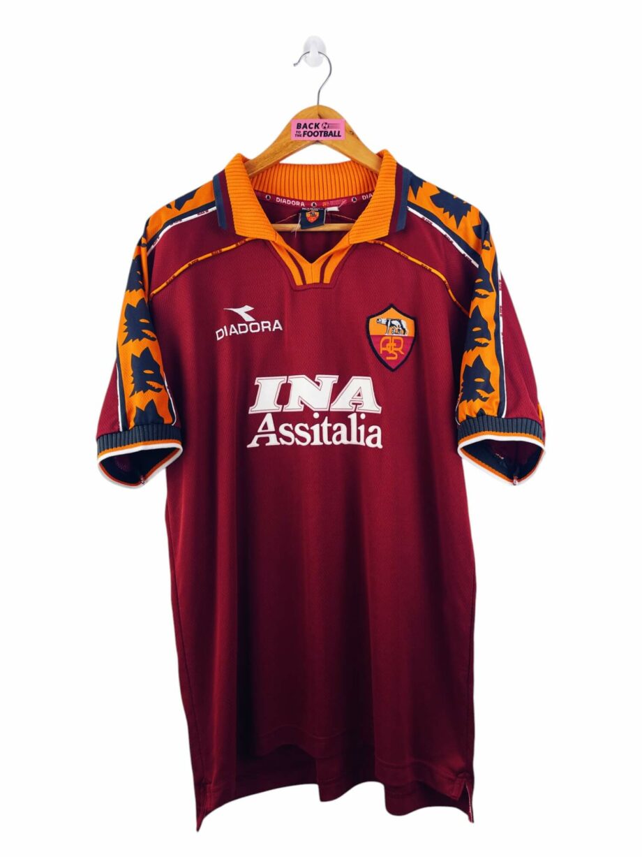 maillot vintage domicile AS Roma 1998/1999 floqué Totti #10
